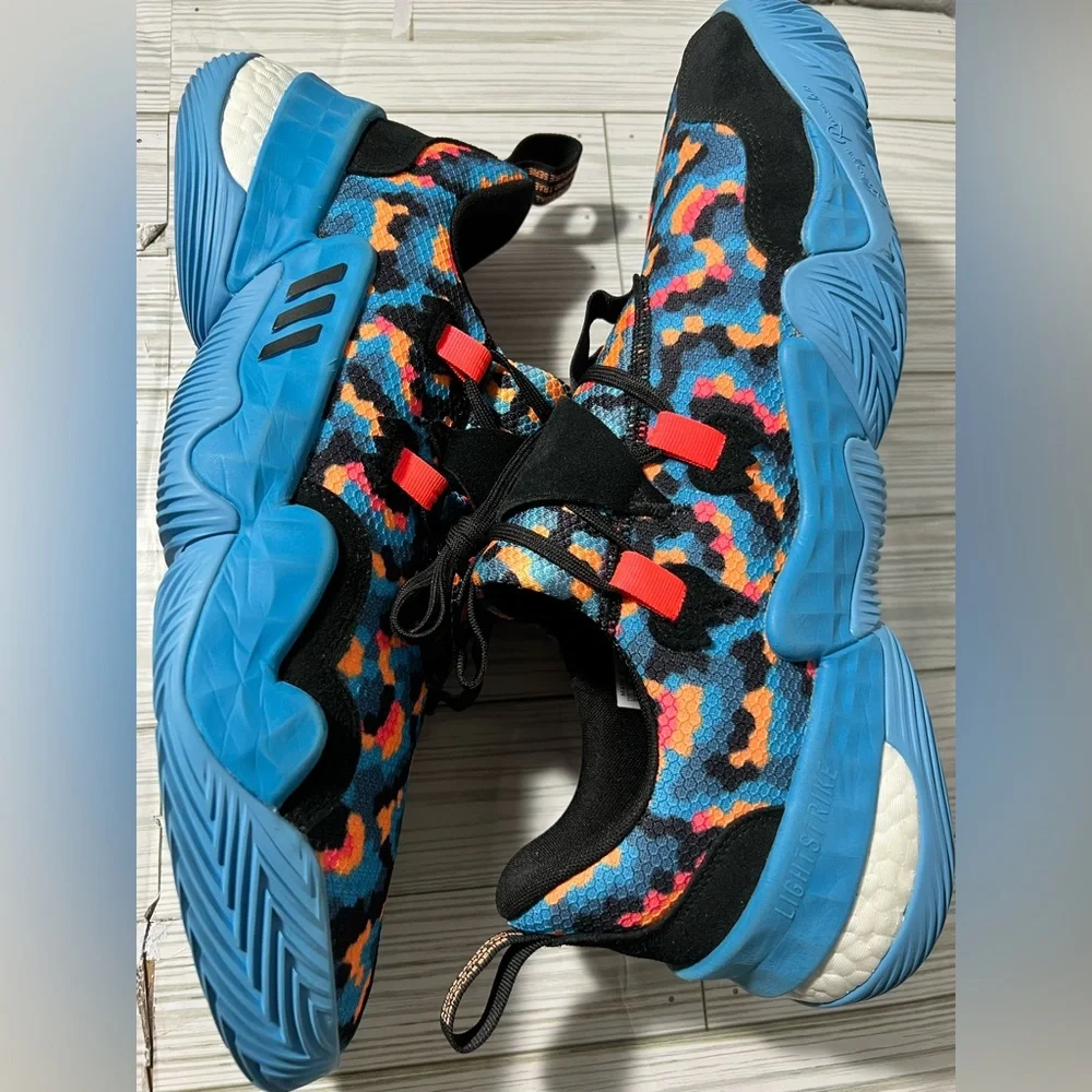 adidas Men's Trae Young‎ 1 Basketball Sneakers shoes multicolor size 14 GY0289